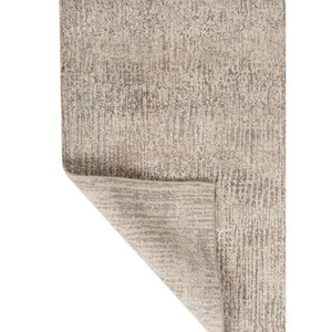 Tapis en laine et soie noué à la main Entropy Blue AKWS-13036 pour usage domestique - pour salon, couloir, rectangulaire, patchwork abstrait, fait main - Product Image 5