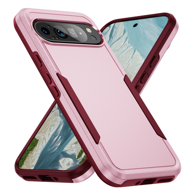New Rugged Armor Heavy Duty PC TPU Shockproof Mobile Phone Cases with Camera Screen Protection for Google Pixel 9 Pro Xl 8