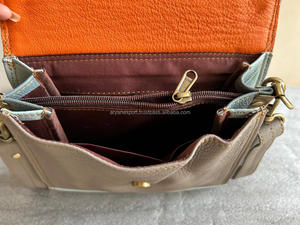 Nouveau élégant en cuir recyclé Stubby couleur sac à bandoulière de haute qualité cheveux sur Animal imprimé sac à main Multi cuir femmes sacs à bandoulière - Product Image 5