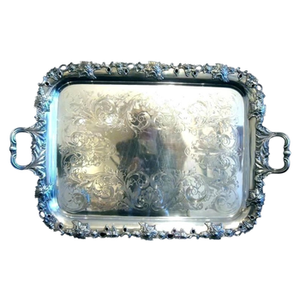 Plateau vintage gravé Vaisselle en laiton Vaisselle Plateau de service alimentaire Argenterie Maison et ustensiles de cuisine Plateau de service alimentaire d'Inde - Product Image 2