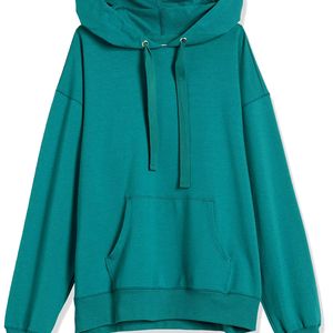 Sudaderas con capucha de gran tamaño para mujer de alta calidad del fabricante con logotipo personalizado impreso en el frente de invierno de punto estilo Y2K algodón pesado - Product Image 1
