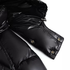 Unisex <b>Winter</b> Puffer Jacket Customized Shiny Quilted American Style <b>Warm</b> Windbreaker Bubble <b>Coats</b> Formal and Comfortable - Product Image 4