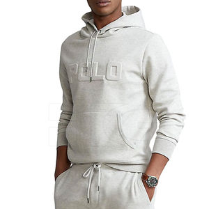 Sweat à capuche en coton gaufré avec logo propre personnalisé Sweat à capuche respirant imprimé à séchage rapide personnalisé gaufré - Product Image 2