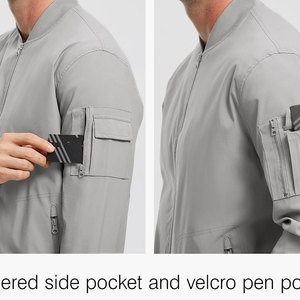 Blouson Bomber Homme Hiver Manches Longues Style Urbain Imperméable Toile Multicolore Écologique Respirant Logo Personnalisé - Product Image 5