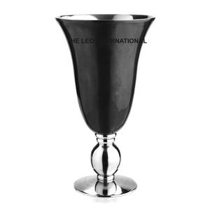 Florero de hierro costero plateado con forma única de Metal de aluminio, estilo elegante, hecho a mano de lujo, excelente calidad - Product Image 5