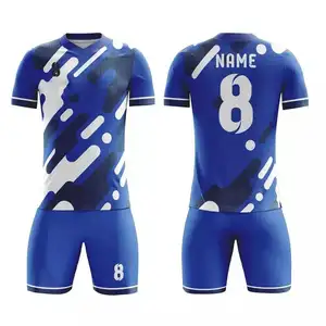 Custom Design Sublimation Printing 100% Polyester Unisex Custom Team Name Sportswear Soccer Uniform Set