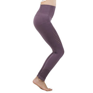 Pantalones Deportivos Casuales de Moda para Mujer, de Cintura Alta, Ecológicos, Transpirables, de Spandex/Poliéster, Leggings Elásticos para Yoga - Product Image 4