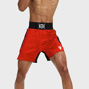 กางเกงขาสั้น MMA สำหรับผู้ชายดีไซน์ตามสั่งถักทอแบบถักน้ำหนักเบาศิลปะการต่อสู้ระดับกลางแบบต่อสู้ - Product Image 4