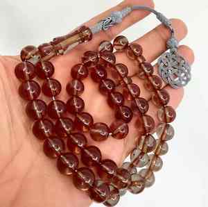 Rosarios Islámicos en Oferta, Cuentas de Oración Musulmanas, Accesorios de Cristal, Tasbih, Cuentas de Oración de 10 mm, Cuentas de Rosario Naturales al por Mayor - Product Image 1