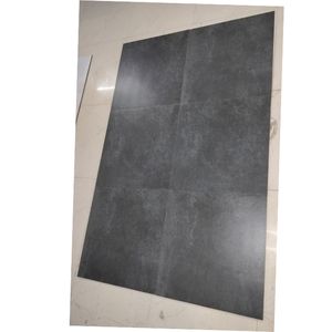 Carreaux de sol en porcelaine aspect ciment mat gris foncé 60x60 cm pour revêtement de sol intérieur moderne - Product Image 5
