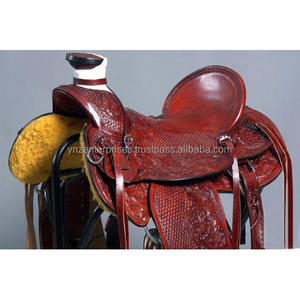 Western Ranch Saddle Tack Set Leather Wade pour l'équitation pour chevaux Tailles 14 "-18" Plusieurs couleurs disponibles - Product Image 5