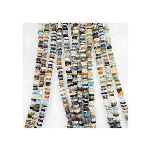 Natural <b>Crystal</b> Heishi Square Shape <b>Beads</b> Approx 6-8MM Gemstone <b>Jewelry</b> Alluring Mix Stone Quartz <b>for</b> <b>Jewelry</b> <b>Making</b> - Product Image 5