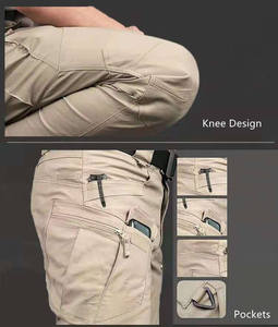 Unisex Tactical <b>Cargo</b> Rip Stop Breathable Cordura Knitted Hiking Outdoor Trousers Water Repellent <b>Work</b> - Product Image 6