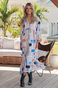 Taille XL femmes été coton Maxi robe nouveau zèbre imprimé brodé décontracté manches bouffantes gland dos Logo naturel lavable - Product Image 6