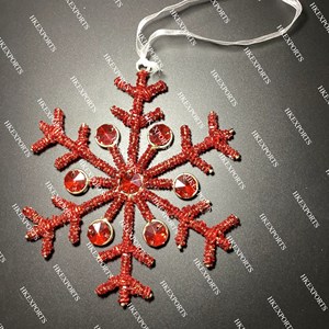 Adornos colgantes con cuentas de Navidad en forma de estrella Multicolor hechos a mano, vacaciones festivas, decoraciones personalizables para el hogar, MOQ 50 Uds. - Product Image 1