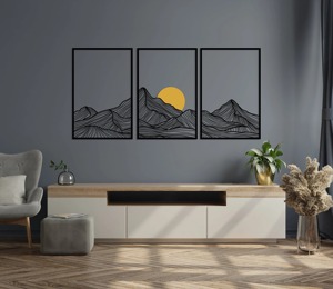 Décoration murale abstraite élégante en métal Sculpture murale moderne artisanale parfaite pour les intérieurs de luxe à la maison et au bureau - Product Image 6