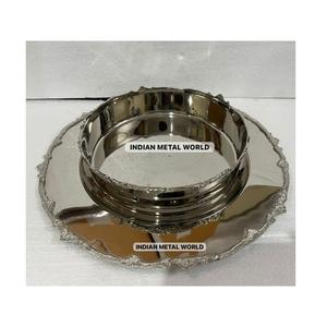 Accessoires de chocolat élégance vaisselle chocolat bol de service couleur or métal doux serveur bol plateaux à prix compétitif - Product Image 3