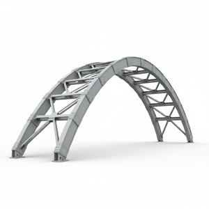 โครงเหล็กโค้งสำหรับสะพานโครงสร้างเหล็กงานหนัก พร้อมบริการตัด เชื่อม และดัด - Product Image 1
