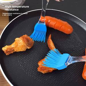 Transparent Handle <b>Silicone</b> and Plastic Brush for Barbecue Kitchen Sauce Milk Oil Cake <b>Baking</b> - Product Image 5