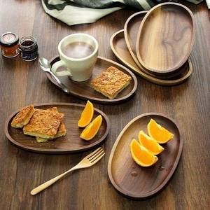 Plateau en bois durable Assiette pour aliments chauds Forme et taille personnalisées Plateau de service parfait fabriqué à partir de nombreux types de bois massif pour la cuisine - Product Image 6