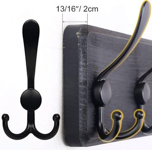 Rustic Large Wall-Mounted Coat <b>Rack</b> Farmhouse Style With Long Wood Hooks for Clothing Perfect Hanging Solution - Product Image 5