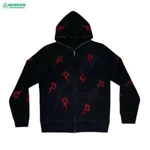 เสื้อฮู้ดซิปเต็มตัวผู้ชาย ดีไซน์ใหม่ทันสมัย ระบายอากาศได้ดี แห้งเร็ว สำหรับฤดูหนาว แบบยูนิเซ็กซ์ รับผลิตตามสั่ง ขายส่ง - Product Image 3