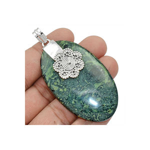 Colgante de plata de ley 925 con estrella de jaspe, colgante hecho a mano, al mejor precio - Product Image 5