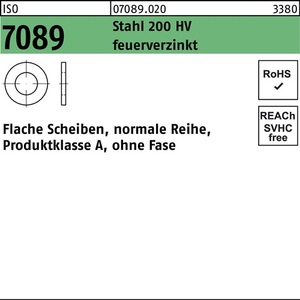 Arandela de Acero Galvanizado en Caliente ISO 7089 14 200 HV Paquete de 500 Piezas - Product Image 1