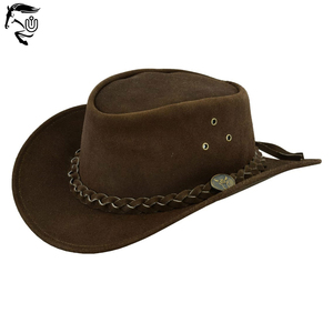 Hecho a mano Vintage Explorer Black Cowboy Unisex Bush Hat Estilo occidental País Deportes al aire libre Viajes Casual Business Party 4 - Product Image 1
