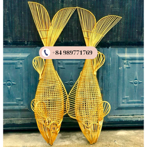 Linterna en forma de pez de bambú de alta calidad para decoración de restaurantes - Product Image 2