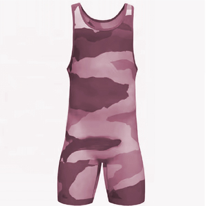 Costume d'haltérophilie de qualité Singlet Powerlifting Wrestling Singlets pour hommes Sportswear 100% Polyester - Product Image 4