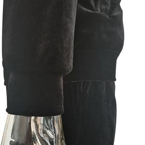 Unisex Custom Embroidered <b>Velvet</b> Jogger Outwear Sets XS Size Autumn <b>Prints</b> <b>Fabric</b> Tracksuit for Men Wholesale - Product Image 4