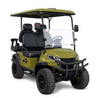 Voiturette de golf électrique 4 places UCB-12 avec pneus tout-terrain, capacité de charge élevée, véhicule de luxe pour quartier résidentiel, directement de l'usine