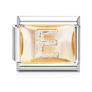 Pulsera de Acero Inoxidable con Iniciales y Diamantes, Estilo <span class=keywords><strong>Italiano</strong></span>, Letras con Dijes, Eslabones para Hacer tus Propias Pulseras - Product Image 6