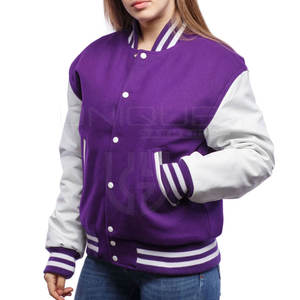 Wholesale Price Women Lettermen Jackets Custom Design Women Lettermen Jackets Oem Service Women Lettermen Jackets - Product Image 4
