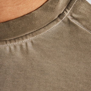 Camisetas de Algodón con Hombros Caídos, Lavado Ácido, Personalizadas al por Mayor, Camisetas Extra Grandes para Hombre - Product Image 4