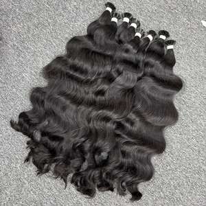 Meilleure qualité vague naturelle dans les cheveux à pointe plate, Extensions de cheveux crus en gros, à partir de cheveux humains crus - Product Image 5