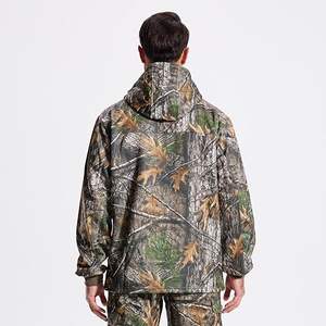 Sweat-shirt à capuche vintage camouflage personnalisé OEM, 65% polyester, 35% coton, impression DTG, véritable camouflage, lourd, tactique, imperméable - Product Image 4