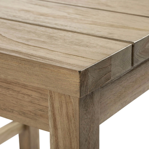 Mesa de madera de teca ecológica para uso interior o exterior, estilo minimalista para comedor o restaurante al aire libre - Product Image 4