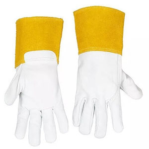 2025 nouveau Design personnalisé Anti-chaleur étanche soudage gants en cuir Construction industrielle travail produits de sécurité du Pakistan - Product Image 5