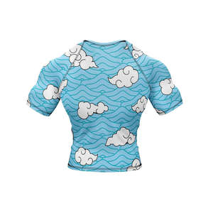 Ensemble de rashguard respirant au design unique, logo frontal, matière polyester/spandex, antibactérien, séchage rapide pour hommes adultes, best-seller - Product Image 5