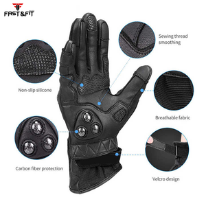 Gants de doigt complet de nouveau style pour la chasse à la moto gants de sport fabriqués au Pakistan à vendre - Product Image 2