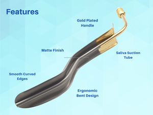 Retractor de Mejillas Minnesota de World Precision Surgical, Ergonómico, Manual, Chapado en Oro, con Certificación CE, Instrumento Quirúrgico Dental - Product Image 3