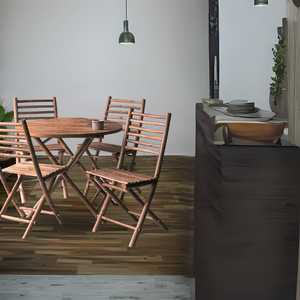 Chaise pliante en bambou Design traditionnel Cuisine et extérieur Matériau naturel écologique - Product Image 4