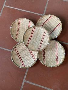 <b>Willow</b> Picnic <b>Basket</b> Round <b>Basket</b> With Handle Flower Bamboo <b>Basket</b> and Tray Export - Product Image 5