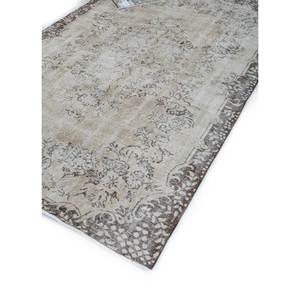 Vintage Beige <b>Brown</b> Hand Knotted <b>Wool</b> Rug for Home Use-for Living Hallway Entryway Teen's Bedroom Medallion Rectangle Puzzle - Product Image 2