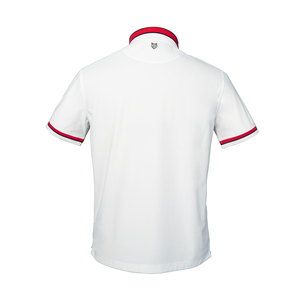 เสื้อโปโลทรงโอเวอร์ไซส์สำหรับผู้ชายพิมพ์ลายโลโก้ผ้าถักออกแบบได้ตามต้องการ - Product Image 2