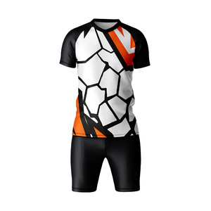 Conjunto de uniforme de equipo de fútbol para hombre personalizado Jersey de fútbol duradero que absorbe la humedad y pantalones cortos para uso en partidos y entrenamientos - Product Image 6