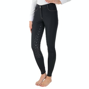 Culotte d'équitation OEM populaire Pantalon en denim Vêtements équestres personnalisés Culottes d'équitation durables antidérapantes Vente en gros - Product Image 2