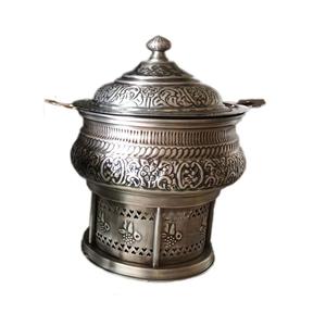 Restaurant Buffet Ustensiles de Cuisine Chauffe-Aliments Servant Plat de Chauffe-Plat Brillant Poli Style Unique Plat de Service Arrondi - Product Image 6